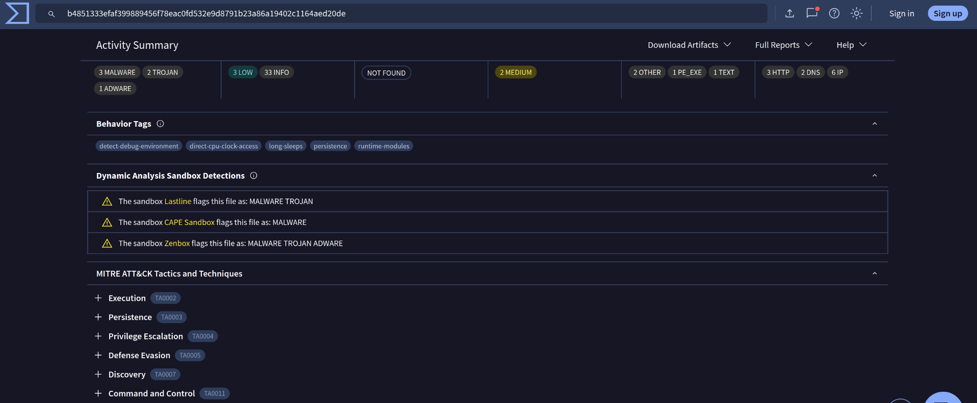 Screenshot for Question 10