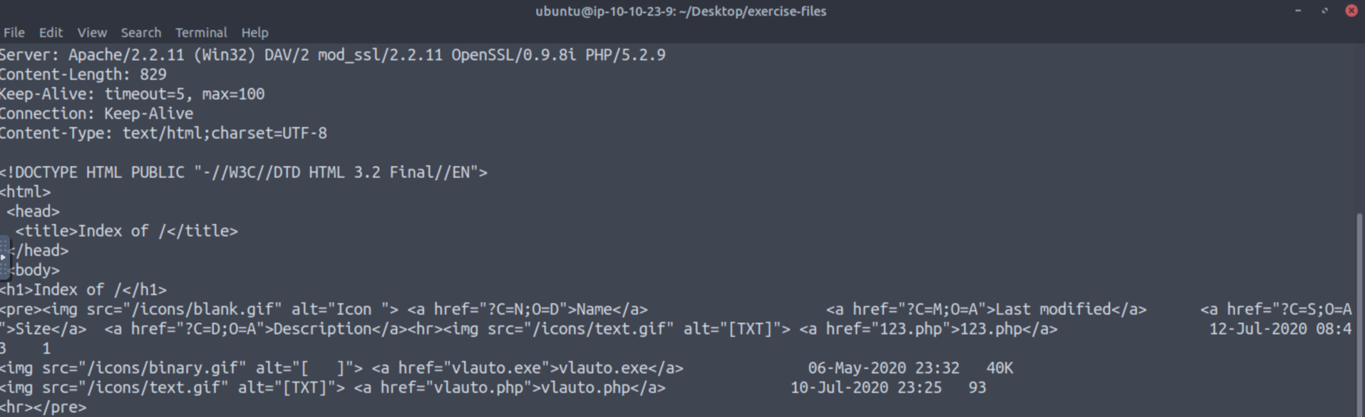 Screenshot for Question 6