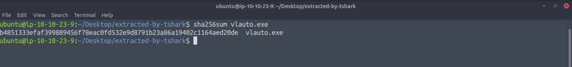 Screenshot for Question 8
